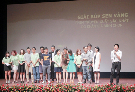 Giải thưởng Búp sen vàng lần thứ 6 năm 2015. Ảnh: Trung tâm hỗ trợ phát triển tài năng điện ảnh.